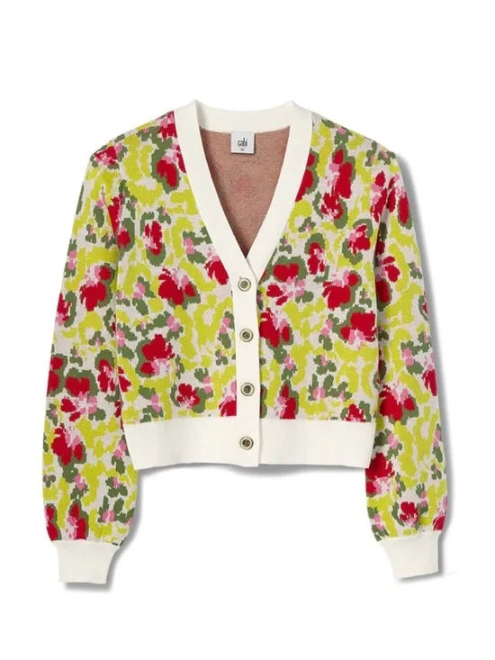 Cabi Garden Cardigan floral style #6450 size small like new - Picture 1 of 5